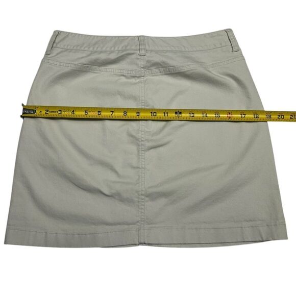 Vineyard Vines Khaki Cotton Mini Skirt with Pockets Size 6 Casual - Picture 6 of 8